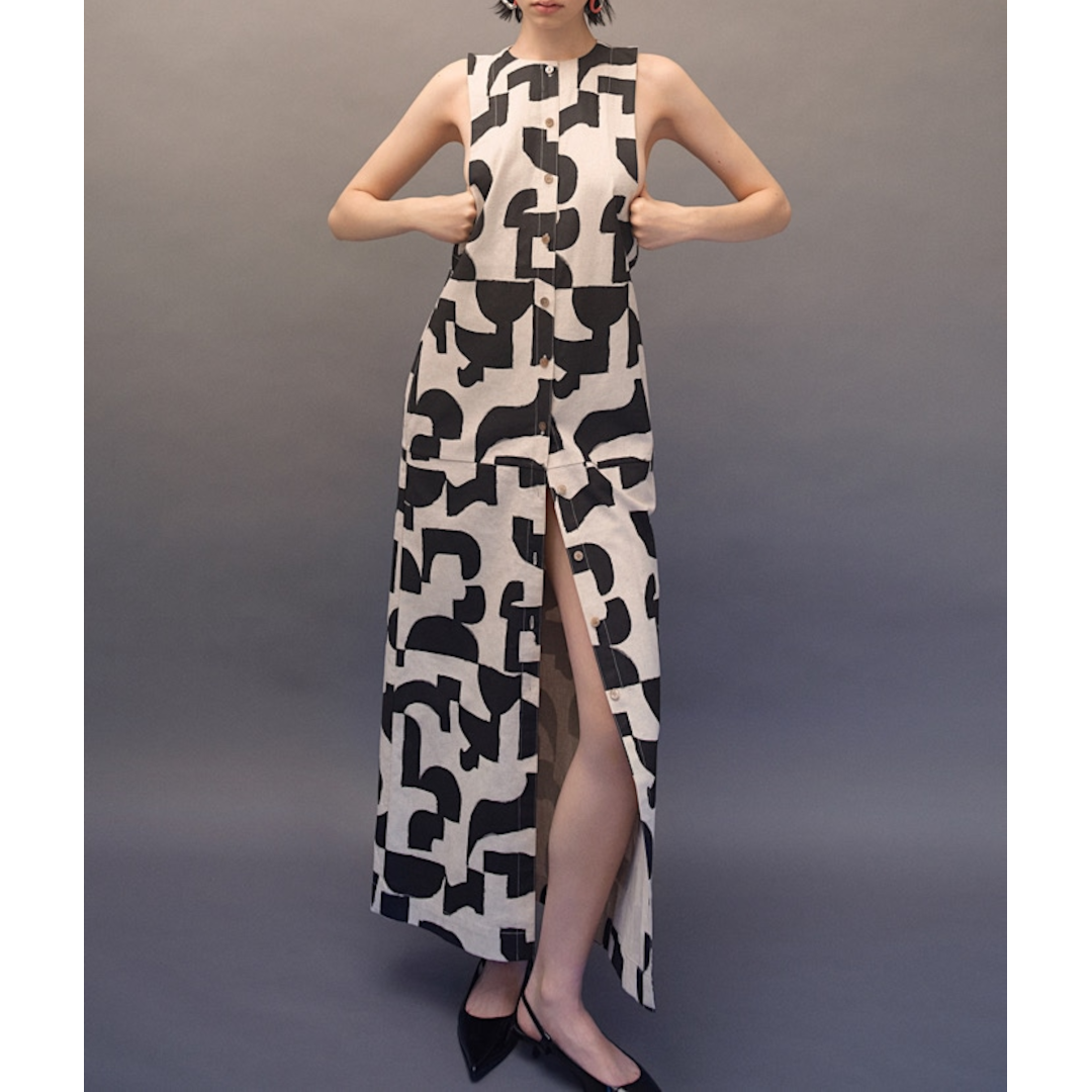 RUMCHE ڥࡦ Original Graphic Dress / beige (R25S10303)