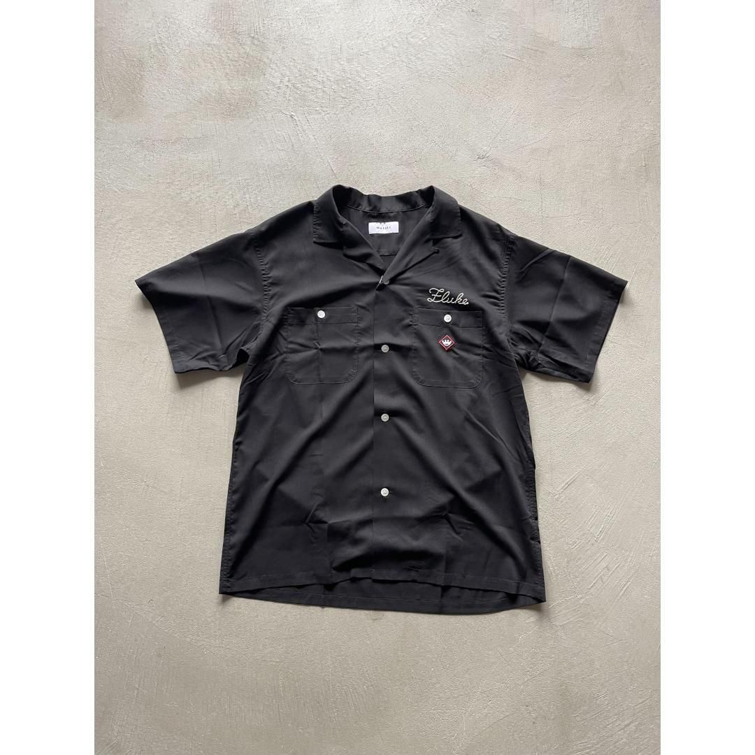 MASSESڥޥ BOWLING SHIRT S/S BLACK  (1251044024)