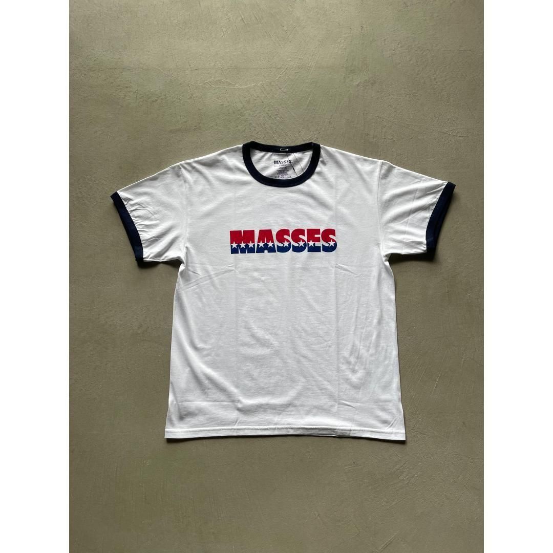 MASSESڥޥ RINGER T-SHIRT STAR  WHITE / NAVY   (1251020014)(1251020015)