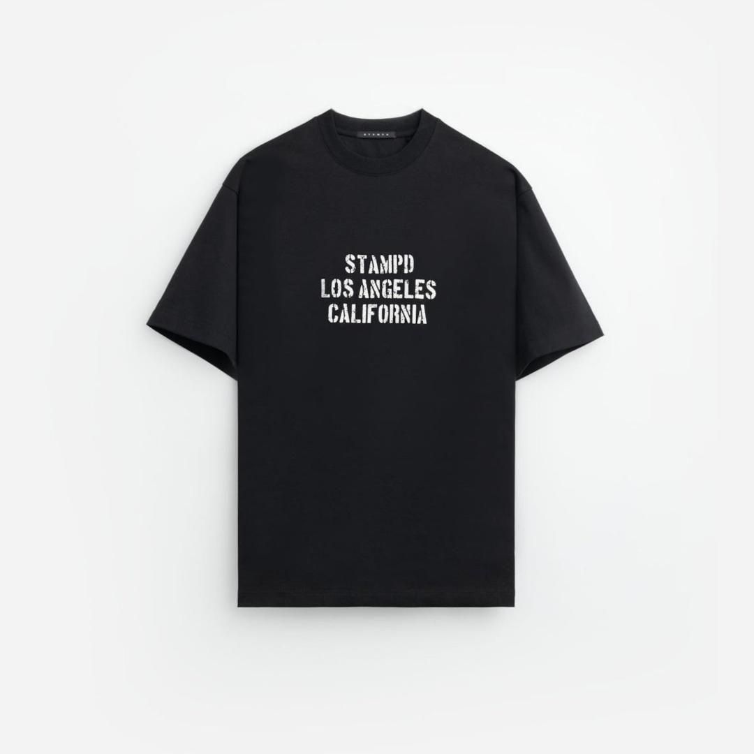 STAMPD|ץ  Los Angeles Relaxed Tee BLACK (M3883TE) 