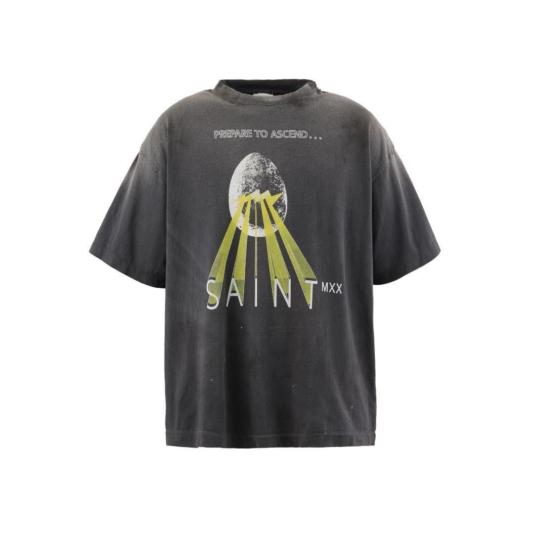 SAINT Mxxxxxx ڥ ޥ SS TEE / EGG / BLACK (SM-HR8-0000-007) 