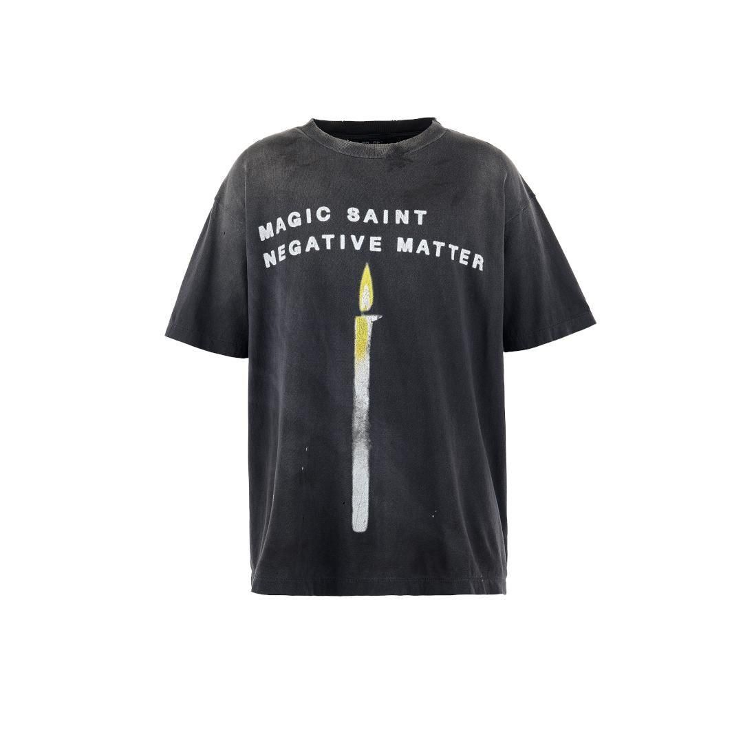 SAINT Mxxxxxx ڥ ޥ SS TEE / CANDLE / BLACK (SM-HR8-0000-008) 