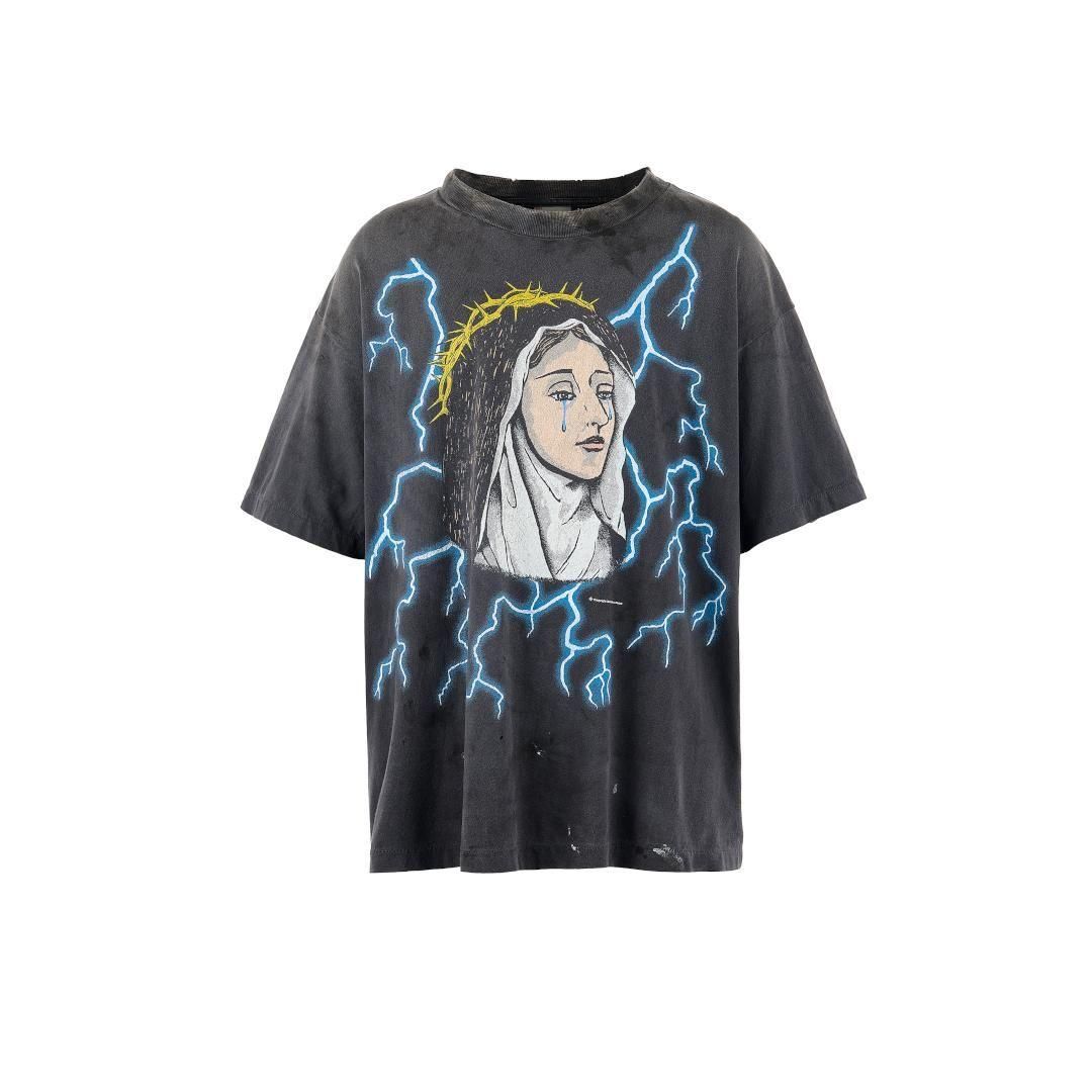 SAINT Mxxxxxx ڥ ޥ SS TEE / MARIA  / BLACK  (SM-HR8-0000-011) 