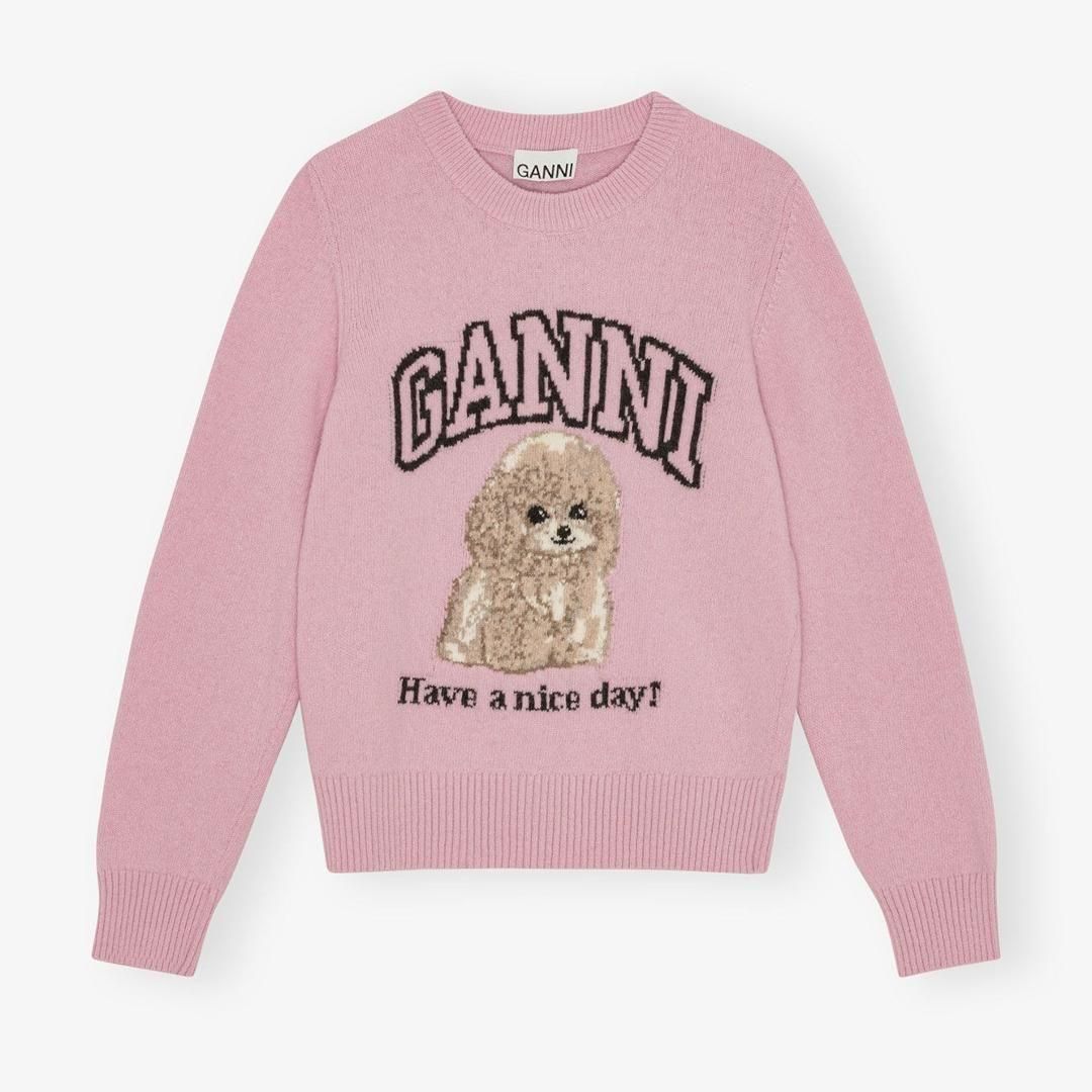 GANNIڥˡ Pink Poodle Jumper CHALKPINK  (K2499) 