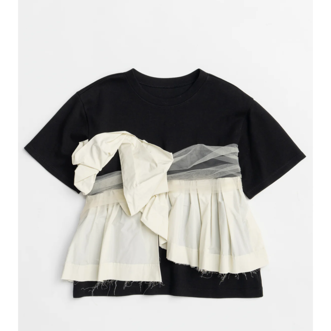 MAISON SPECIAL ڥ᥾󥹥ڥ Docking Twisted T-shirt BLACK(21251415219)