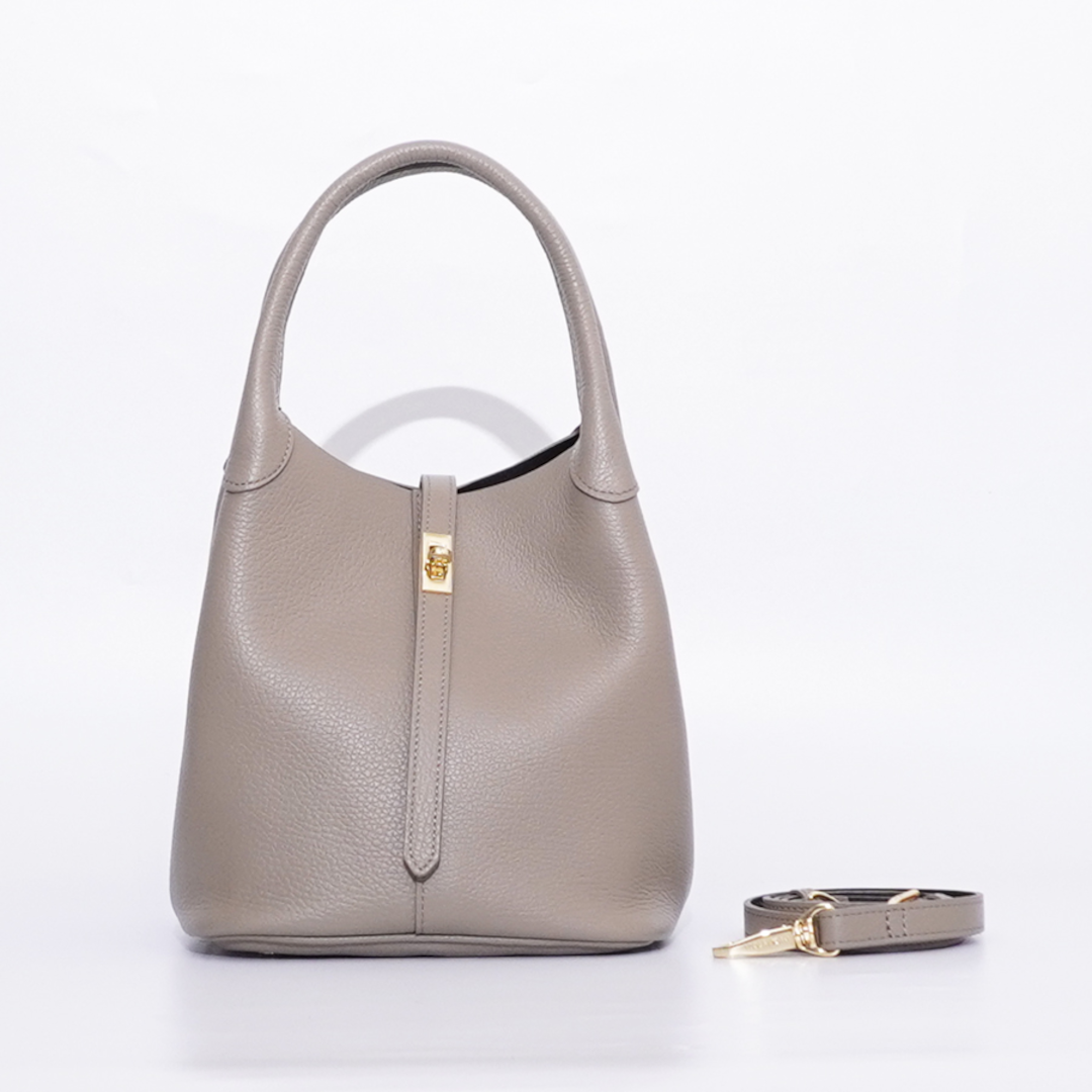 VIOLAd'ORO ڥɡ ꥢWե쥶٥ȥȡ L/TAUPE / BLACK (V-1573)