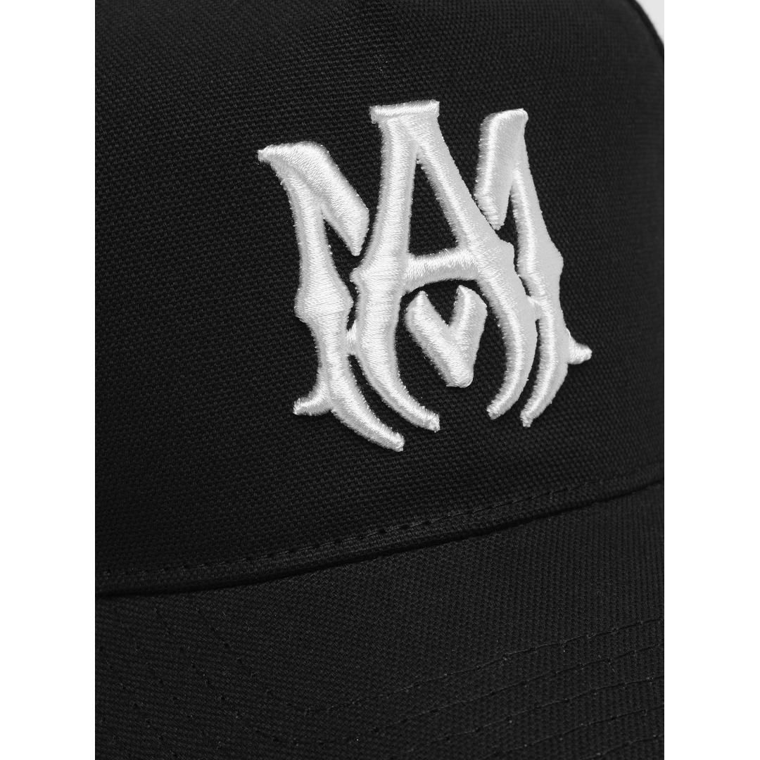 【最安値・超美品】AMIRI アミリ フルキャンバス ブラック 正規品 AMIRI | アミリ FULL CANVAS MA HAT BLACK (SRAMHACP1016)
