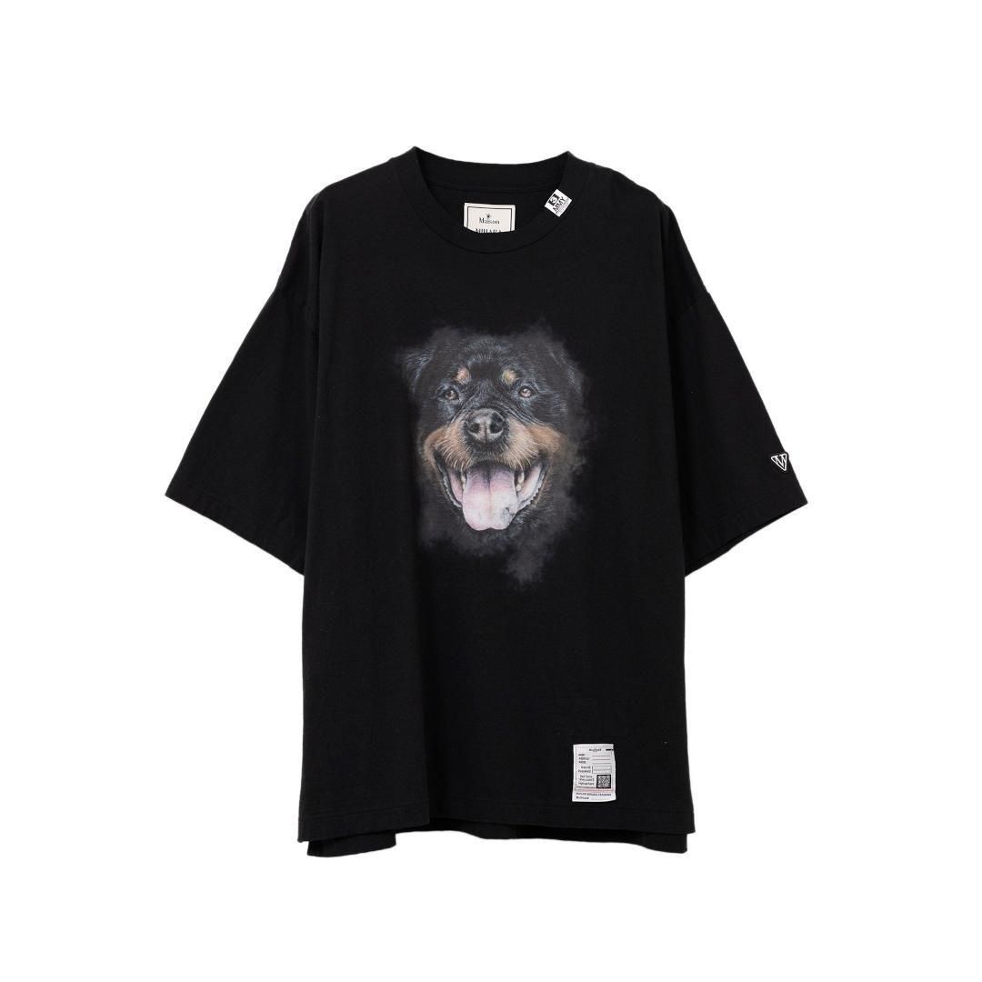  Maison MIHARA YASUHIRO | ߥϥ䥹ҥ Dog Printed T-shirt  BLACK  (J15TS771)  