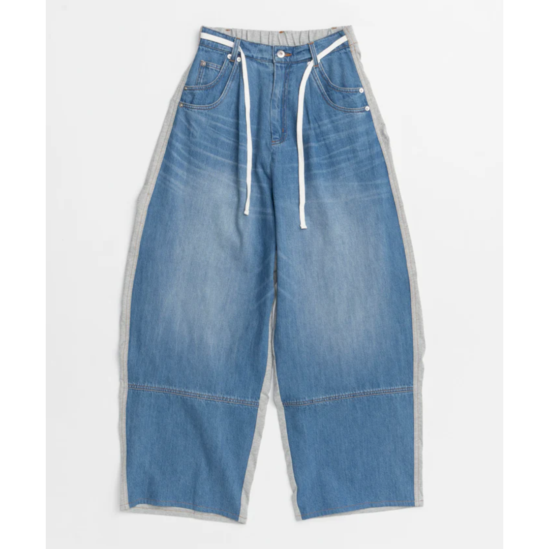 MAISON SPECIAL ڥ᥾󥹥ڥ Cut Docking Curve Denim Pants BLUE(21251465320)