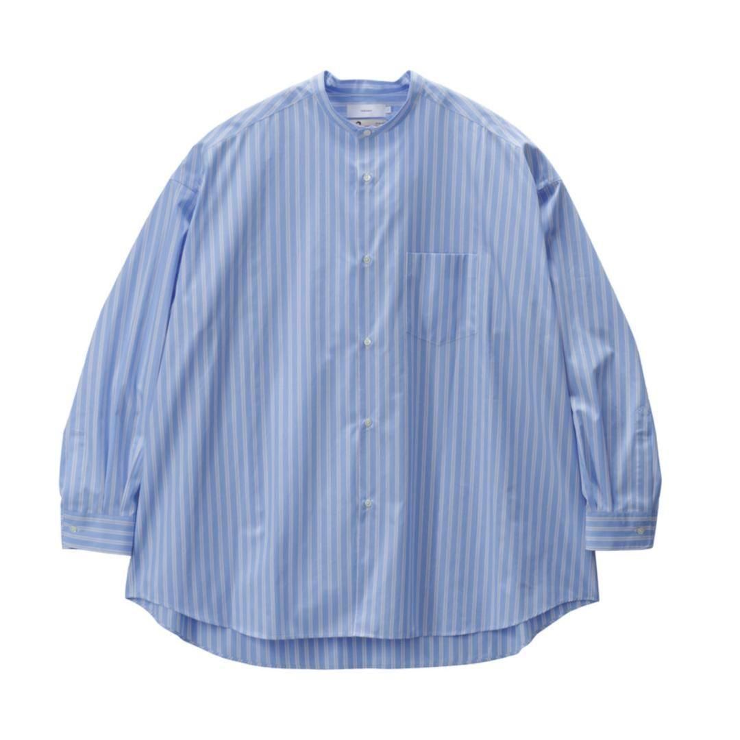 Graphpaper | եڡѡ  SIDOGRAS L/S Oversized Band Collar Shirt YELLOW PIN STRIPE (GM252-50011) 