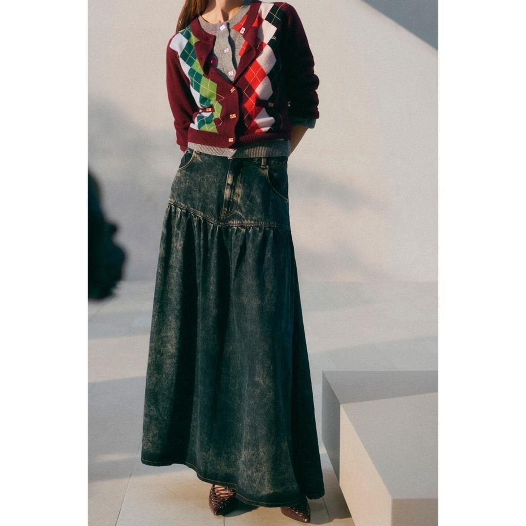 GANNI | ˡ  Denim Skirt BLACK WASHED (J1759) 