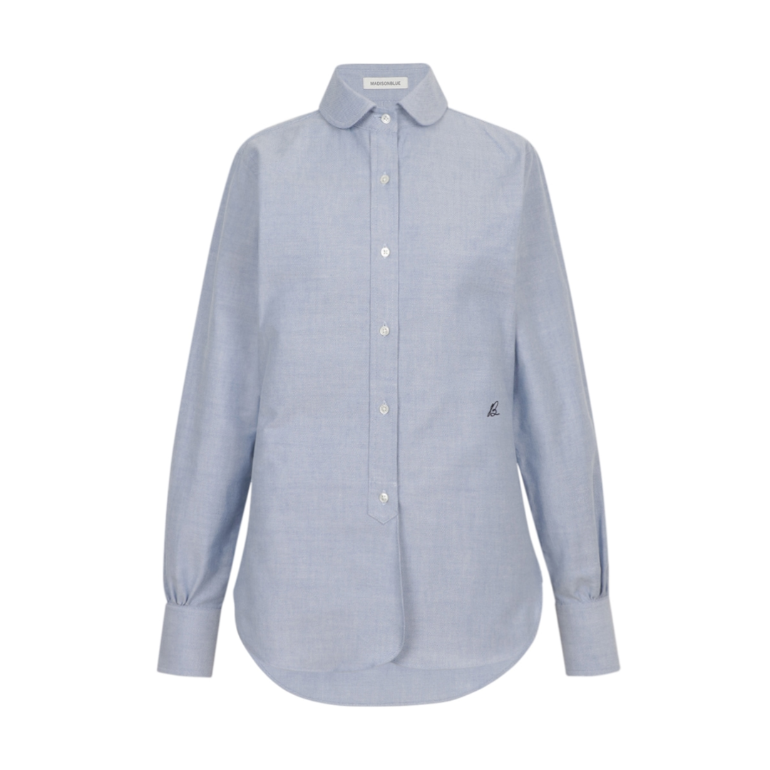 MADISONBLUE ڥޥǥ֥롼 CHELSEA L/S SHIRT(OX) SAX (MB000-5001)