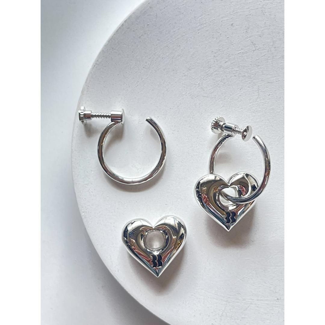 BASICKS| ベーシックス BB LOGO EARRINGS SILVER (S4.5-1106)