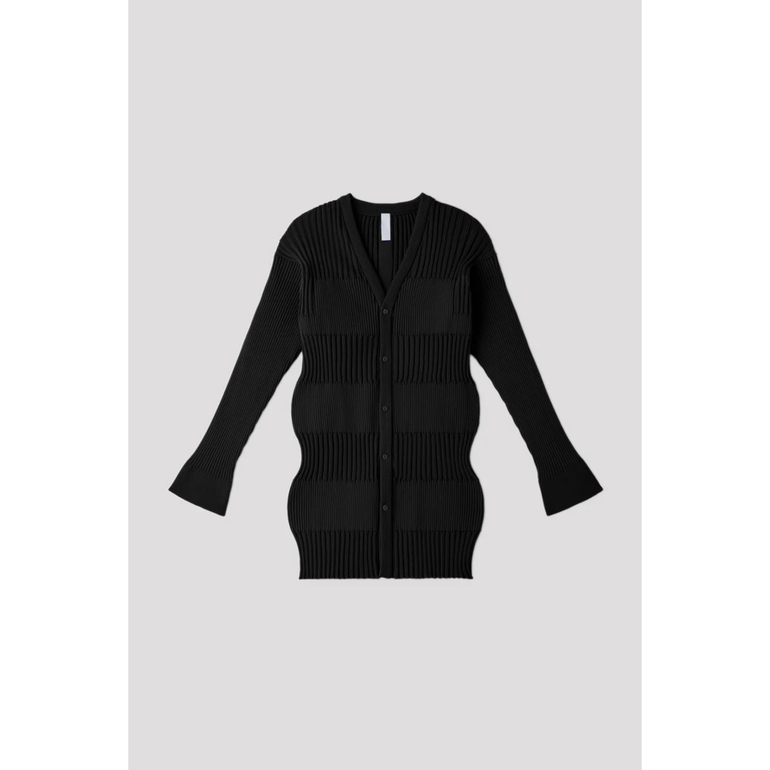 CFCL ڥե FLUTED LONG CARDIGAN BLACK (CF000KE004)