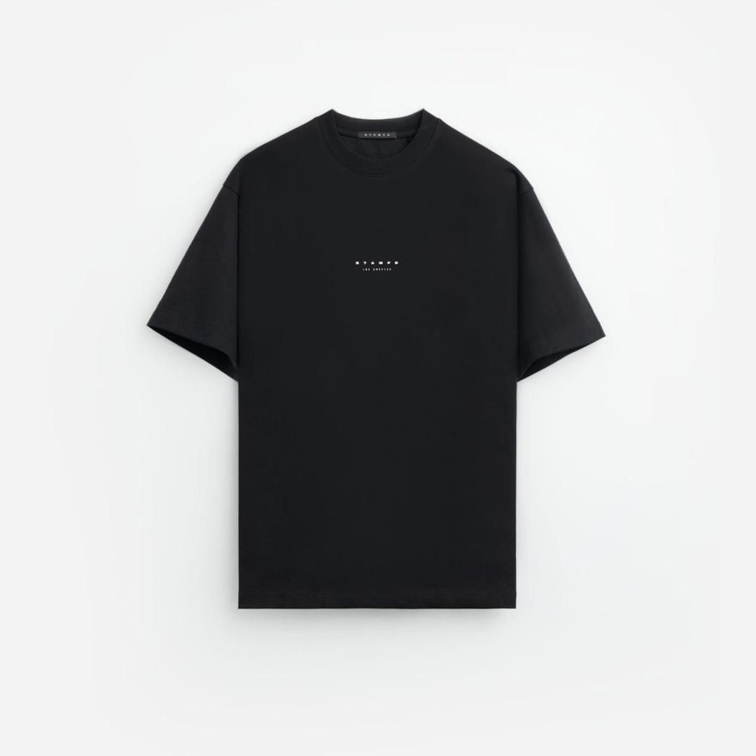 STAMPD|ץ  LA Stack Logo Relaxed Tee BLACK (M3974TE) 