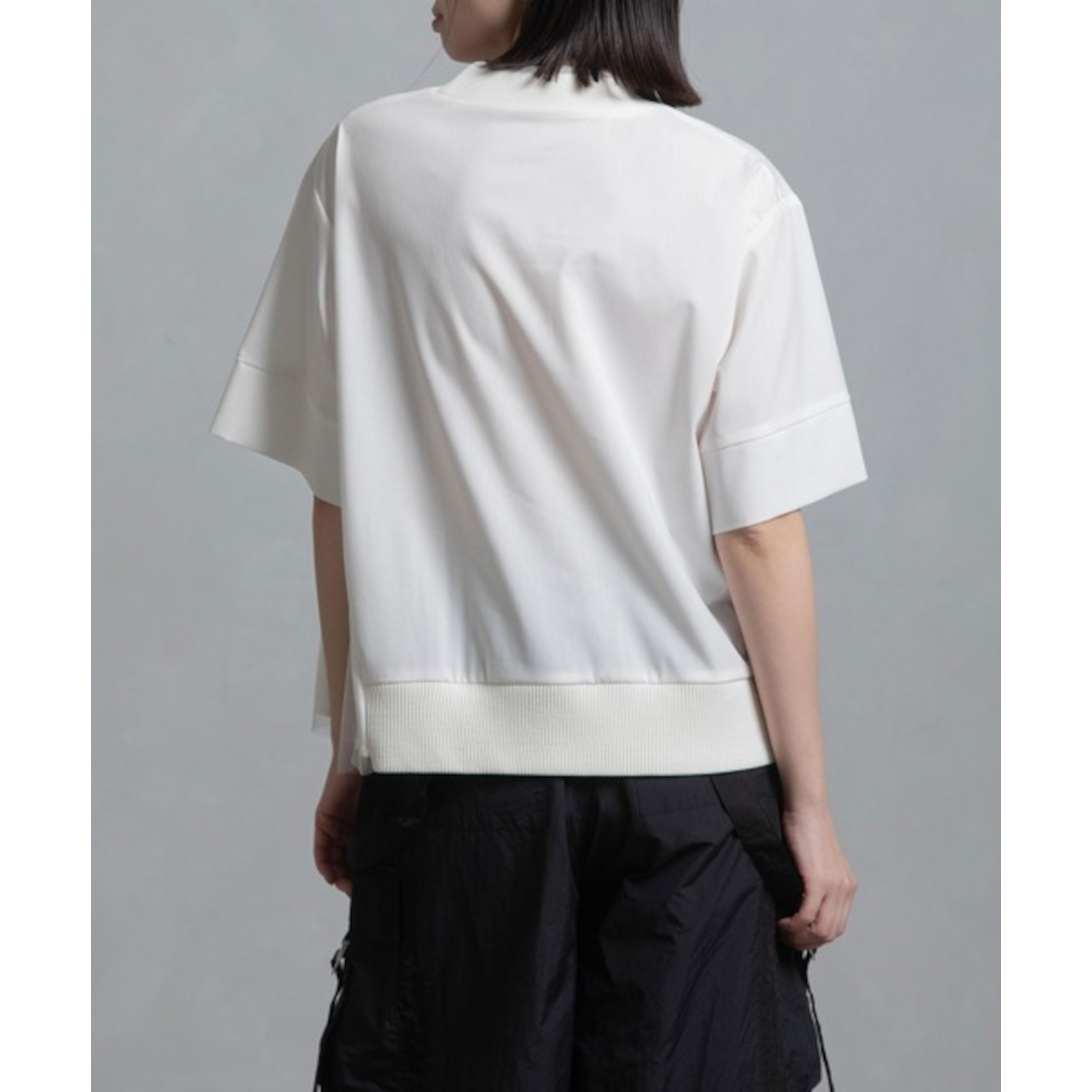 マルシャルテル MARECHAL TERRE リブチュールトップス Tシャツ 黒 MARECHAL TERRE tシャツ リブチュールトップス レディース