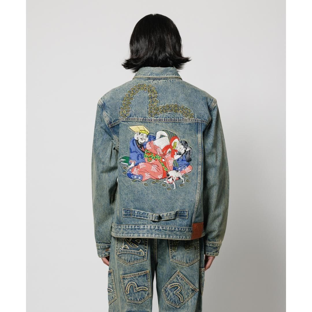 F-LAGSTUF-F | フラグスタフ × EVISU TRACKER JACKET INDIGO (FS1863)