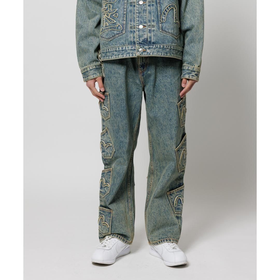 F-LAGSTUF-F | フラグスタフ × EVISU MANY POCKET DENIM PANTS
