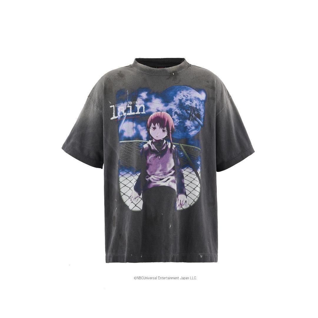 SAINT Mxxxxxx  serial experiments lain  GEEKS RULE GS_SS TEE / LAIN /BLACK (SM-HR1-0000-C23) 
