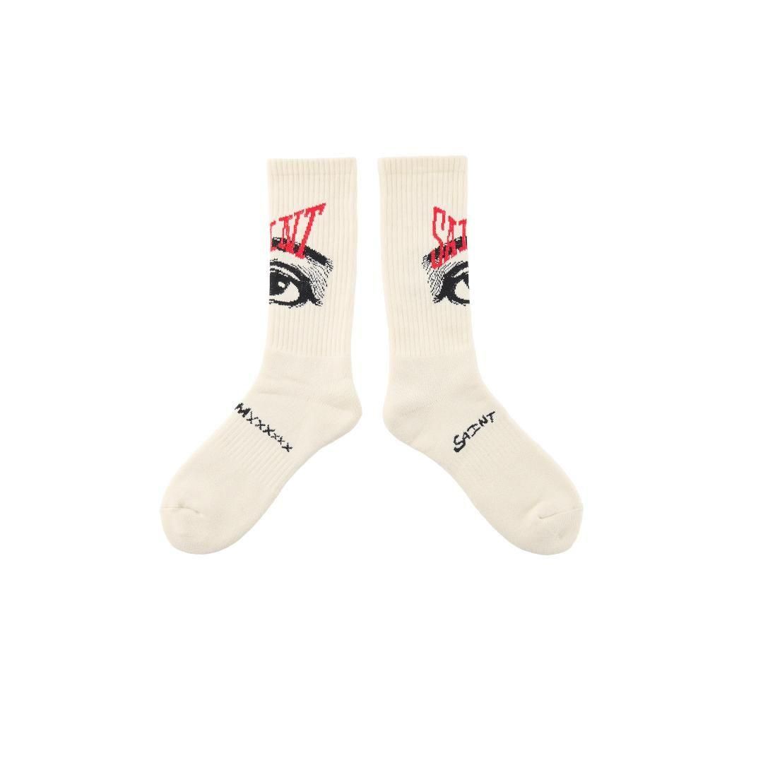 SAINT Mxxxxxx ڥ ޥ SOCKS/EYE/ECRU(SM-HR1-0000-105)