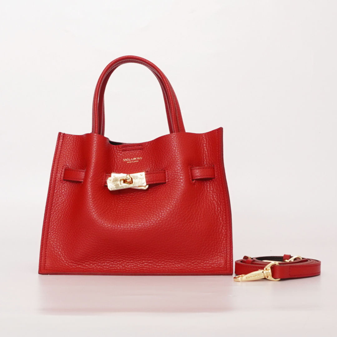 VIOLAd'ORO ڥɡ ꥢWե쥶ȡȥХåS RED/BLACK (V-1581)