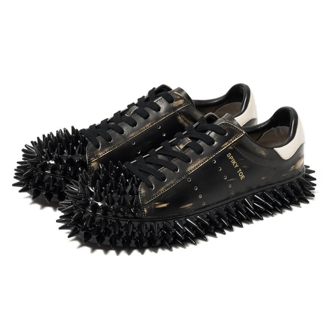 doublet|֥å  SPIKY LEATHER SNEAKER BLACK (25AW76FT63) 