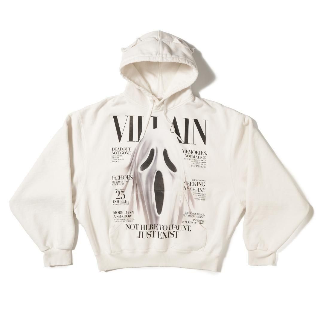 doublet|֥å VILLAIN COVER PRINT HOODIE WHITE (25AW47CS410) 