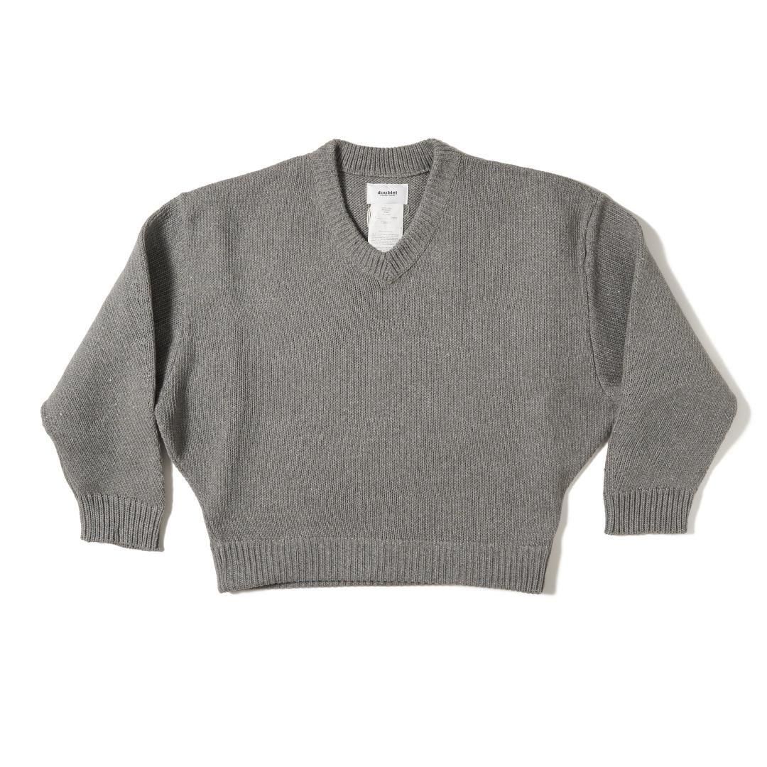 doublet|֥å  BOUNCE FUSION KNIT PULLOVER  GREY (25AW67KN196)