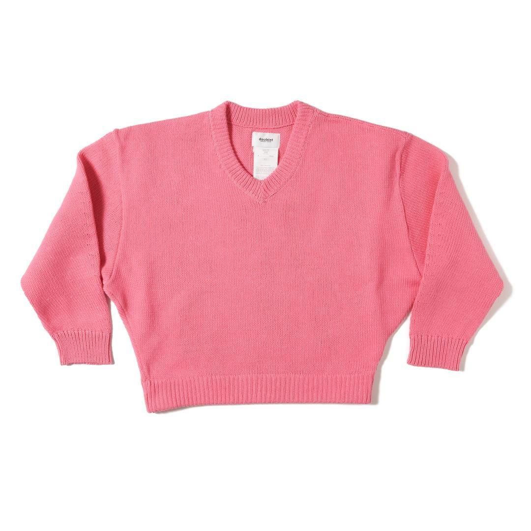 doublet|֥å  BOUNCE FUSION KNIT PULLOVER  PINK (25AW67KN196)