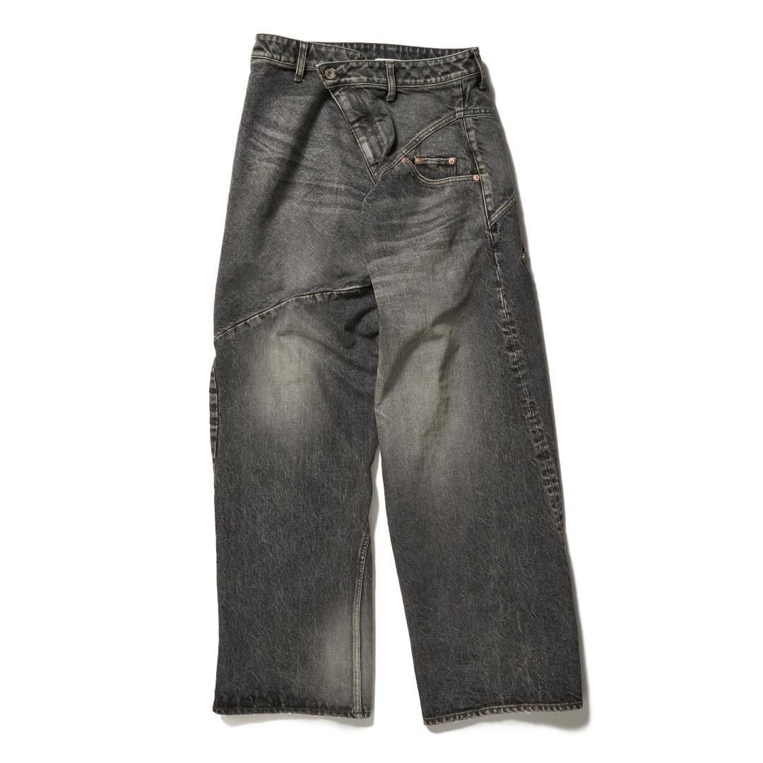 doublet | ֥å  DISTORTED CUTTING DENIM PANTS  BLACK  (25AW24PT323) 