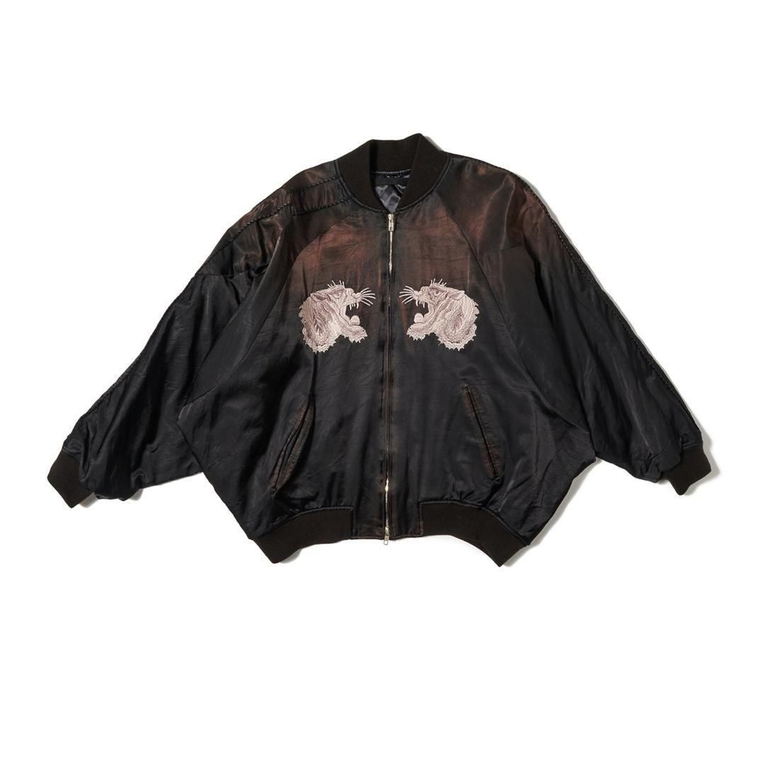 doublet | ֥å  DISTORTED CUTTING SOUVENIOR JACKET  BLACK (25AW25BL236)