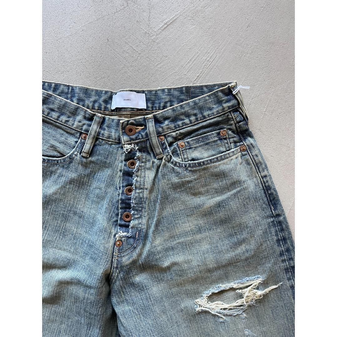 SUGARHILL 【シュガーヒル】 DAMAGED MODERN DENIM PANTS WIDE