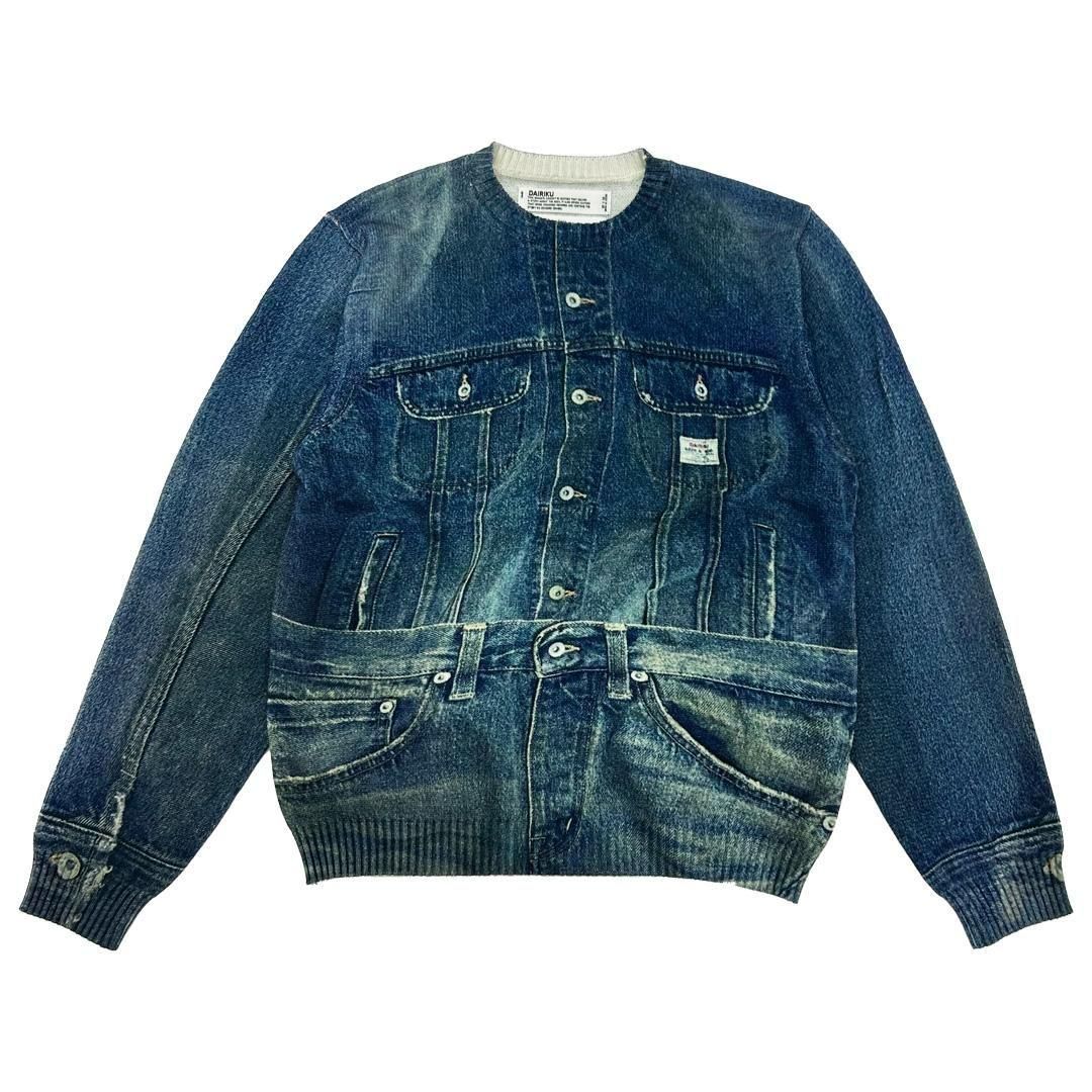 DAIRIKU 【ダイリク】 Tuck In Denim Transcription Knit INDIGO