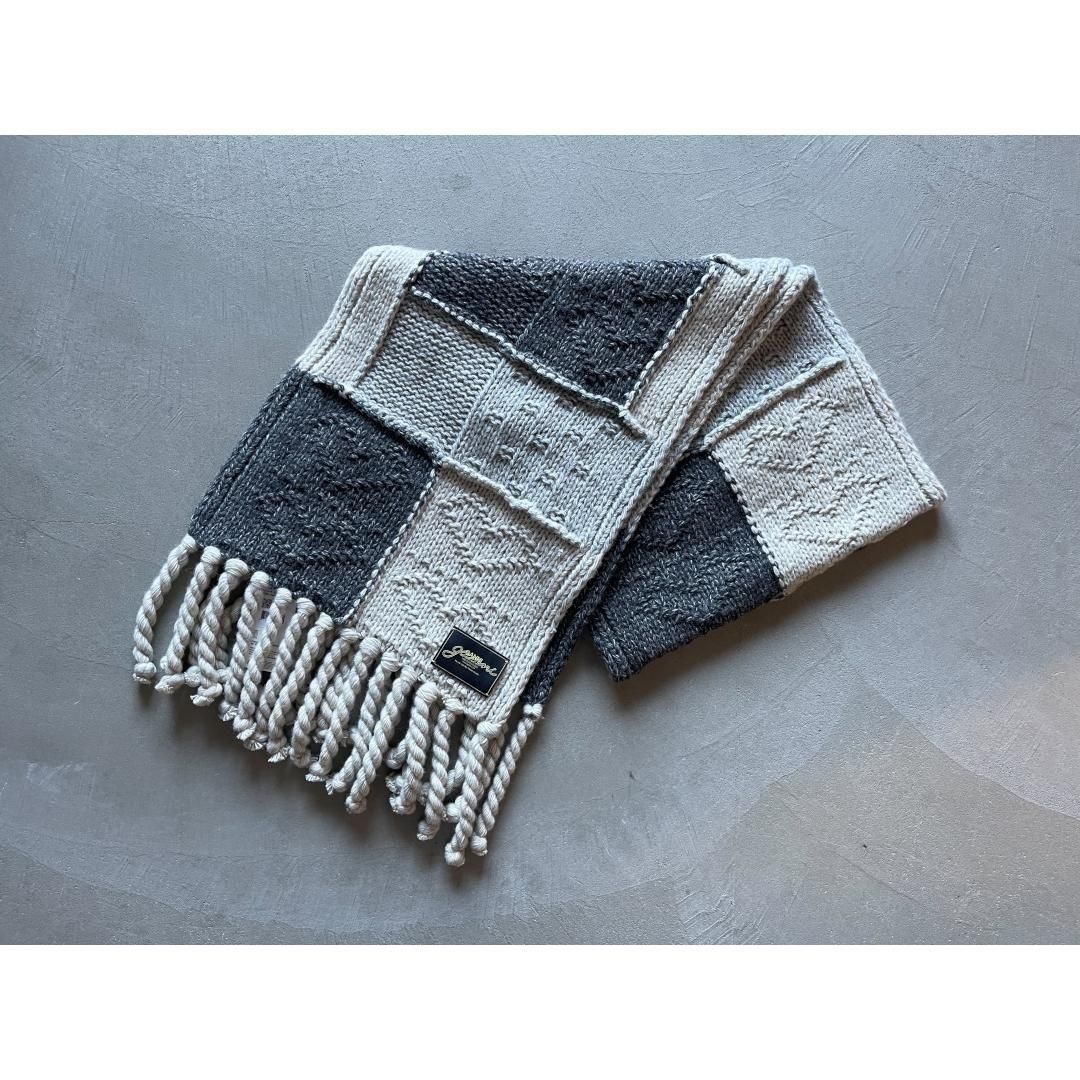 GANNI|ˡ  WOOL COTTON MIX KNIT SCARF MULTI COLOUR  (K6662) 