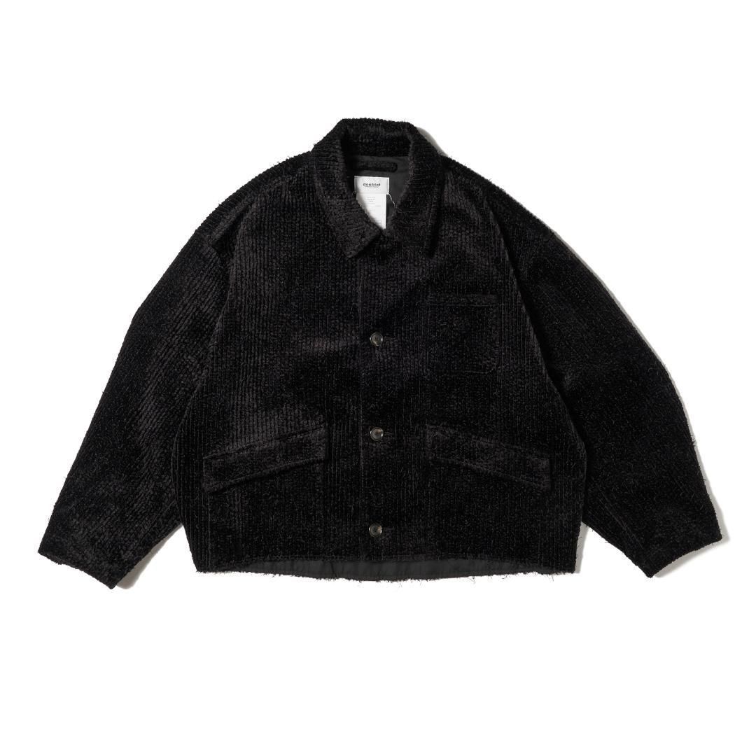 doublet | ダブレット CUT-OFF CORDUROY COVERALL BLACK