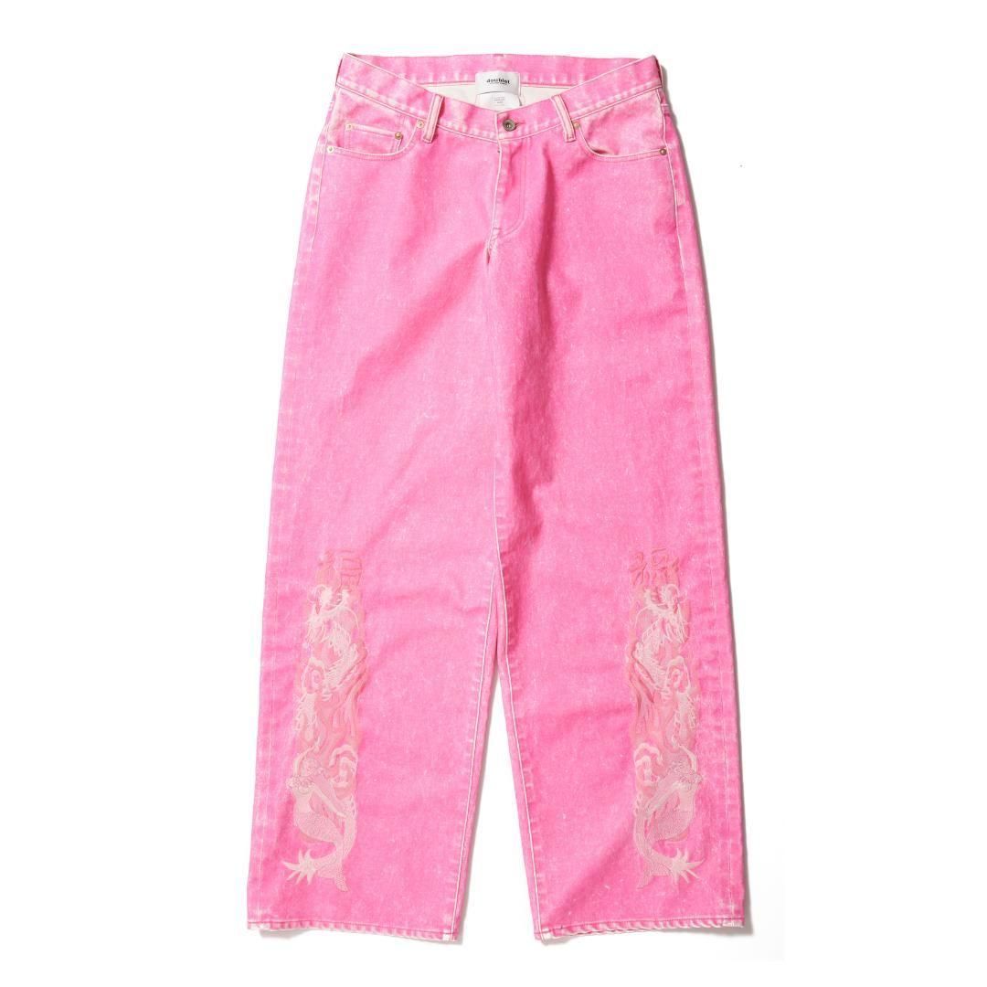 doublet|ダブレット FLOCKED DENIM EMBROIDERED PANTS (25AW20PT325)