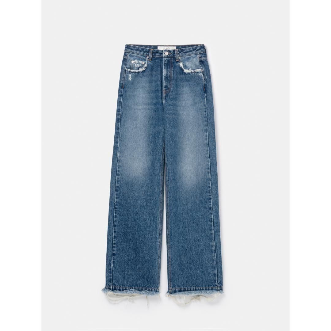 Sefr | セファ Frayed Cut Jeans DARK RIVER BLUE (SF-25FWM-048)