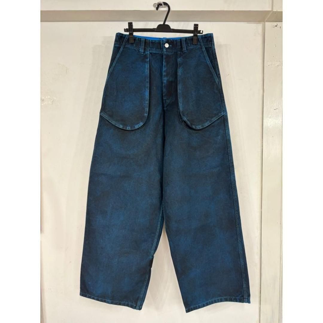 【美品】KIDILL/キディル　フランネル サルエル パンツ　タック　アンクル丈 美品】KIDILL/キディル フランネル サルエル パンツ タック
