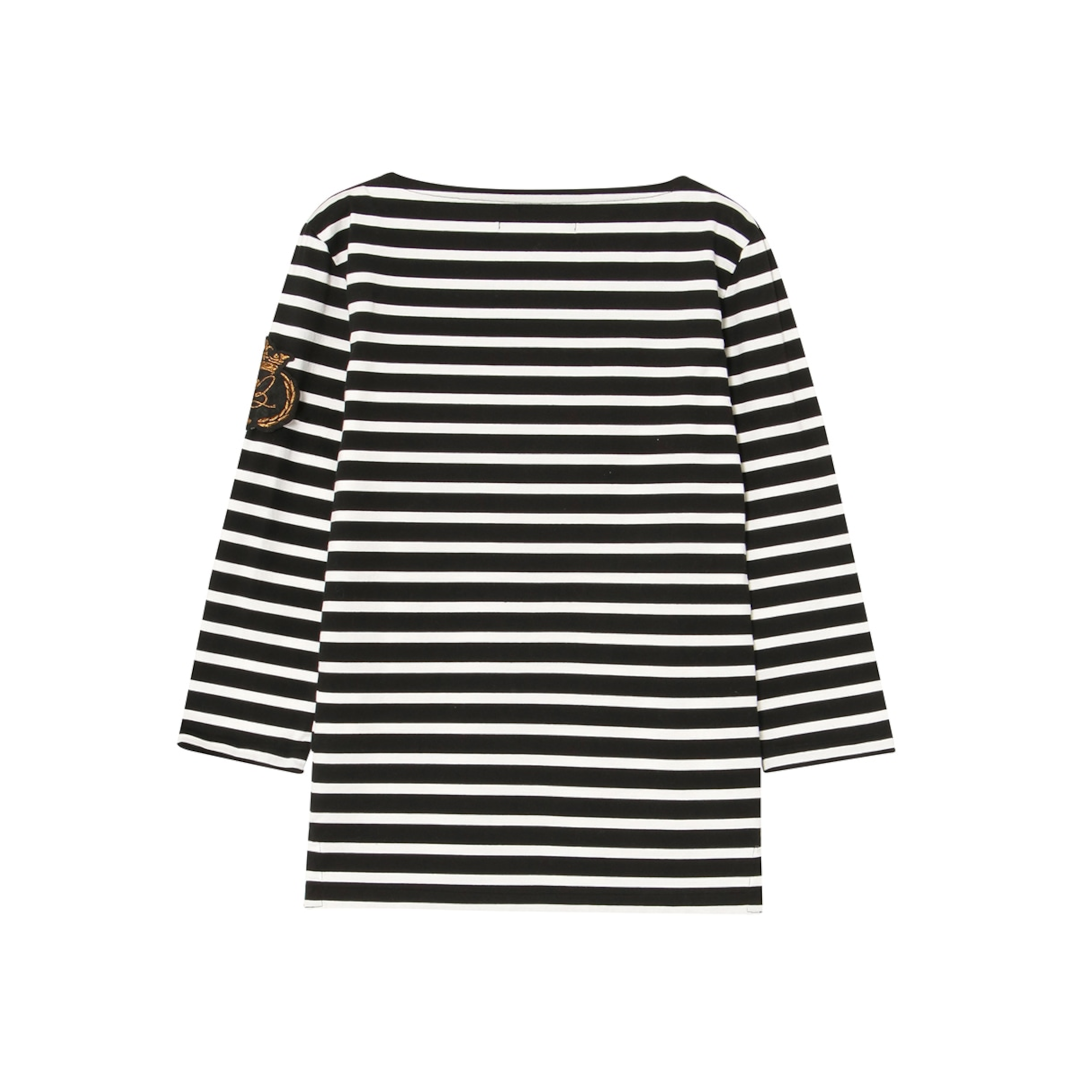 MADISONBLUE マディソンブルー カットソー　ボーダー 白黒 MADISONBLUE(マディソンブルー)のBORDER BOAT NECK PO通販
