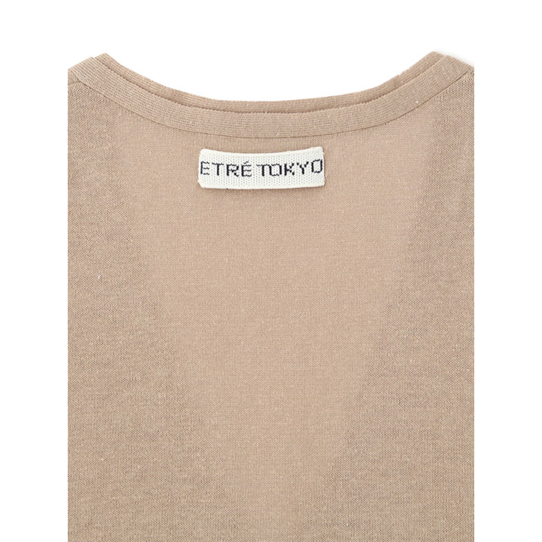 エトレトウキョウ　コットンカシミア　ニットベスト ETRE TOKYO - コットン カシミヤ ニット ベスト - CHARCOAL