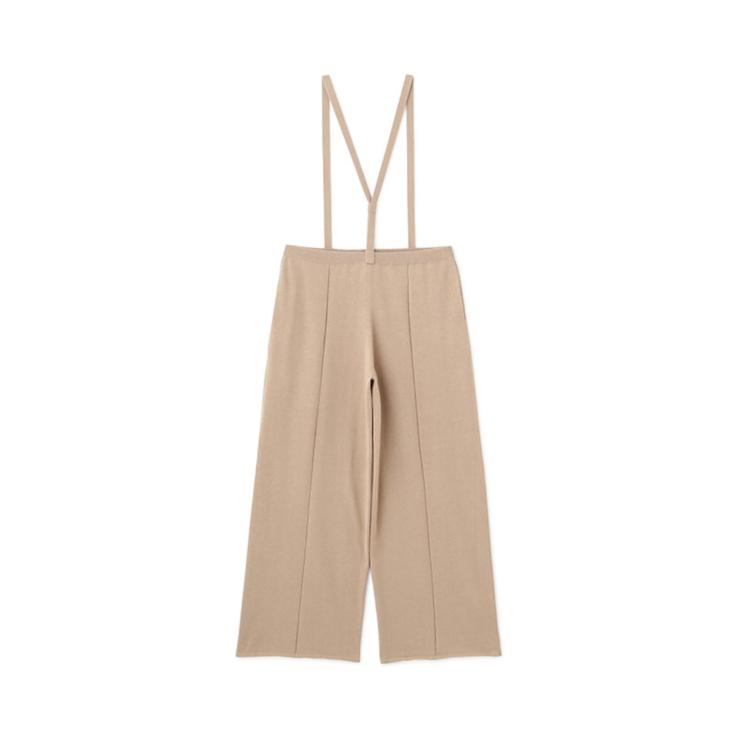 ETRE 【エトレ】 コットンリネンニットサスパンツ BEIGE