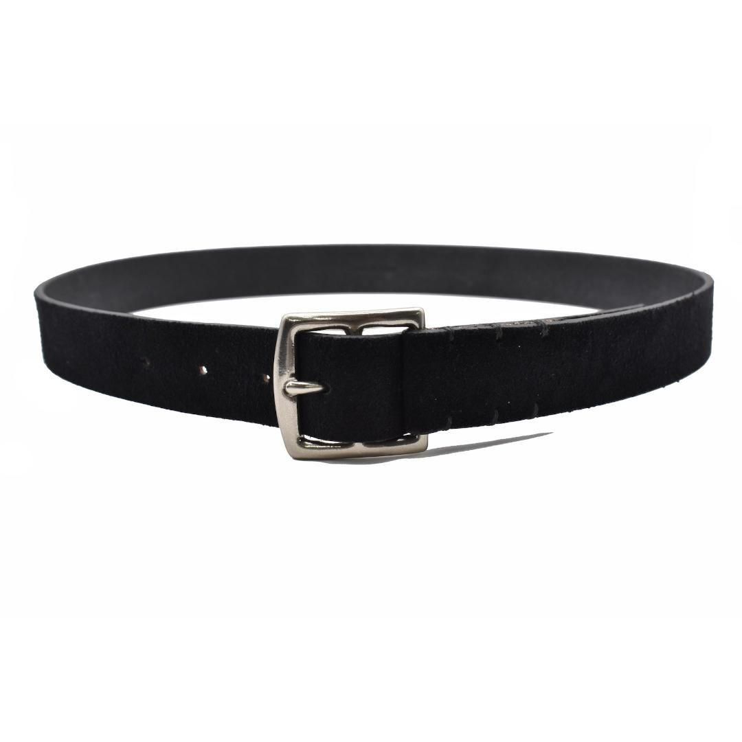 マインデニム　黒 レザー ベルト MINEDENIM - Leather Western Belt （BLK） レザーベルト ナロー