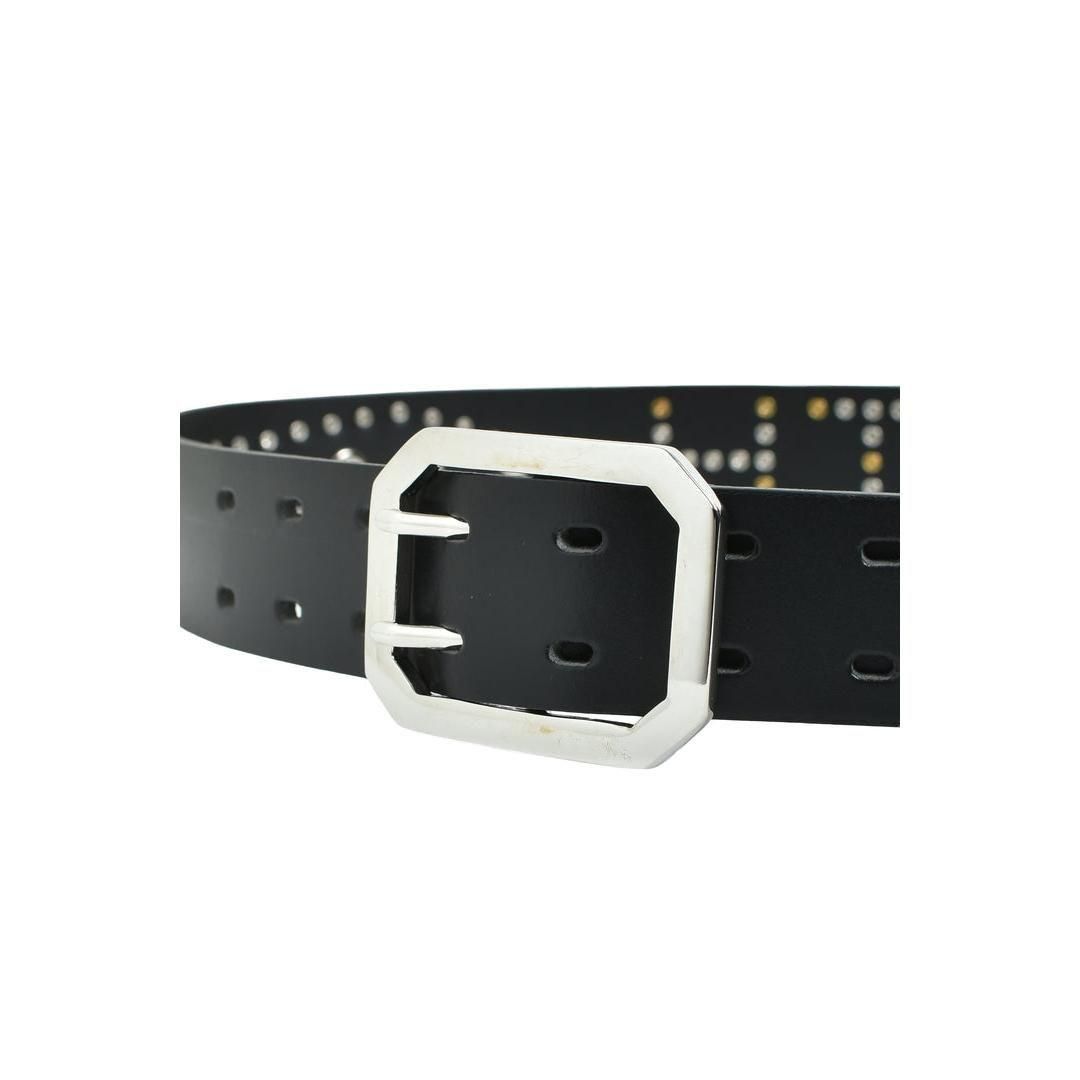 BREATH|ブレス STUDS LOGO BELT / BLACK x MULTI (2522077726075)