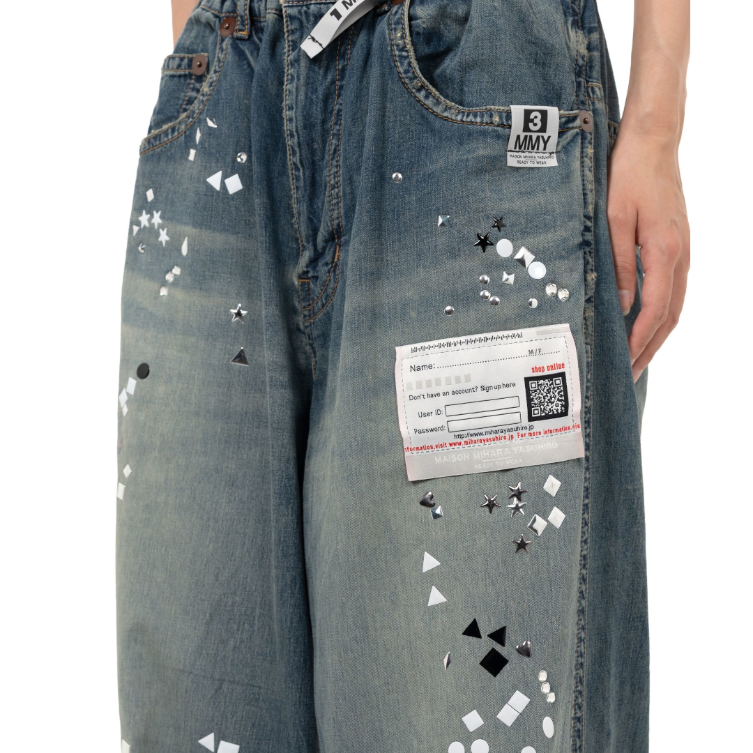 パンツ Maison MIHARA YASUHIRO Embellished Denim Maison MIHARA YASUHIRO ONLINE STORE（メゾンミハラヤスヒロ