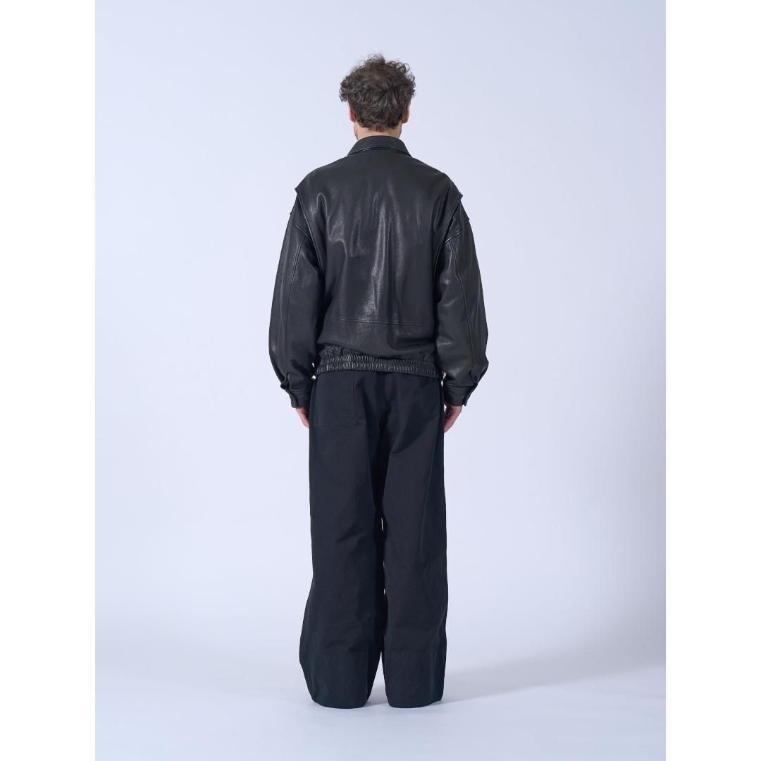 YOKE|ヨーク Cow Leather Flight Jacket BLACK , DARK BROWN