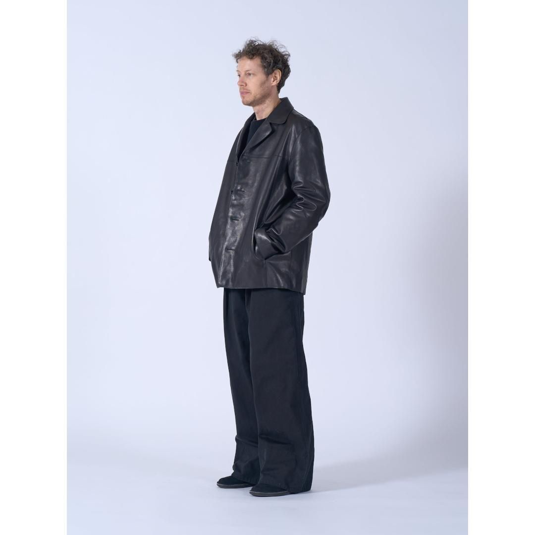 YOKE|ヨーク Cow Leather Car Jacket BLACK (YK25FW01018B)