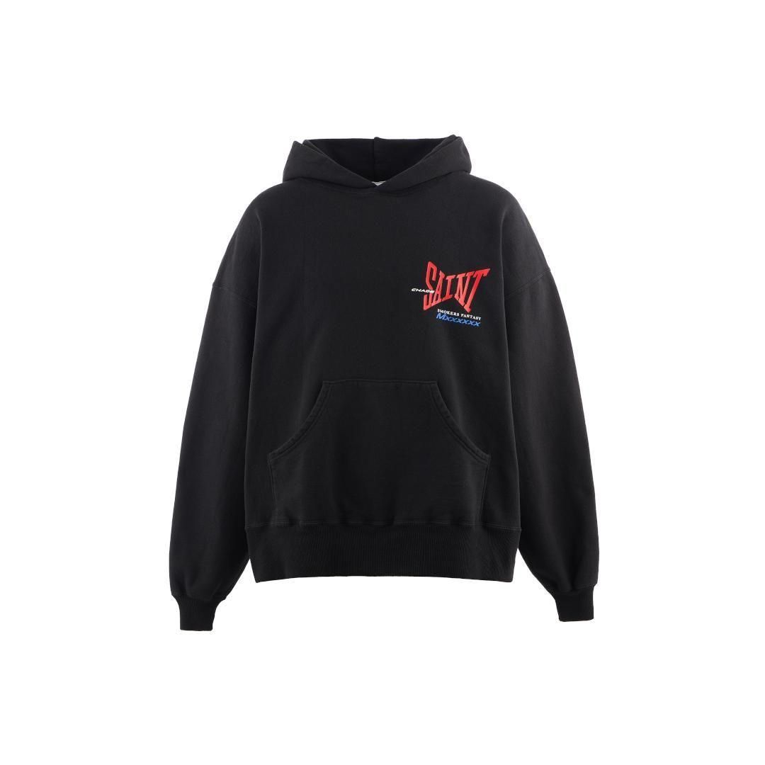 SAINT Mxxxxxx セントマイケル×Dr Woo ブルゾン SAINT Mxxxxxx 【セントマイケル】 HOODIE/RIBON SAINT/BLACK