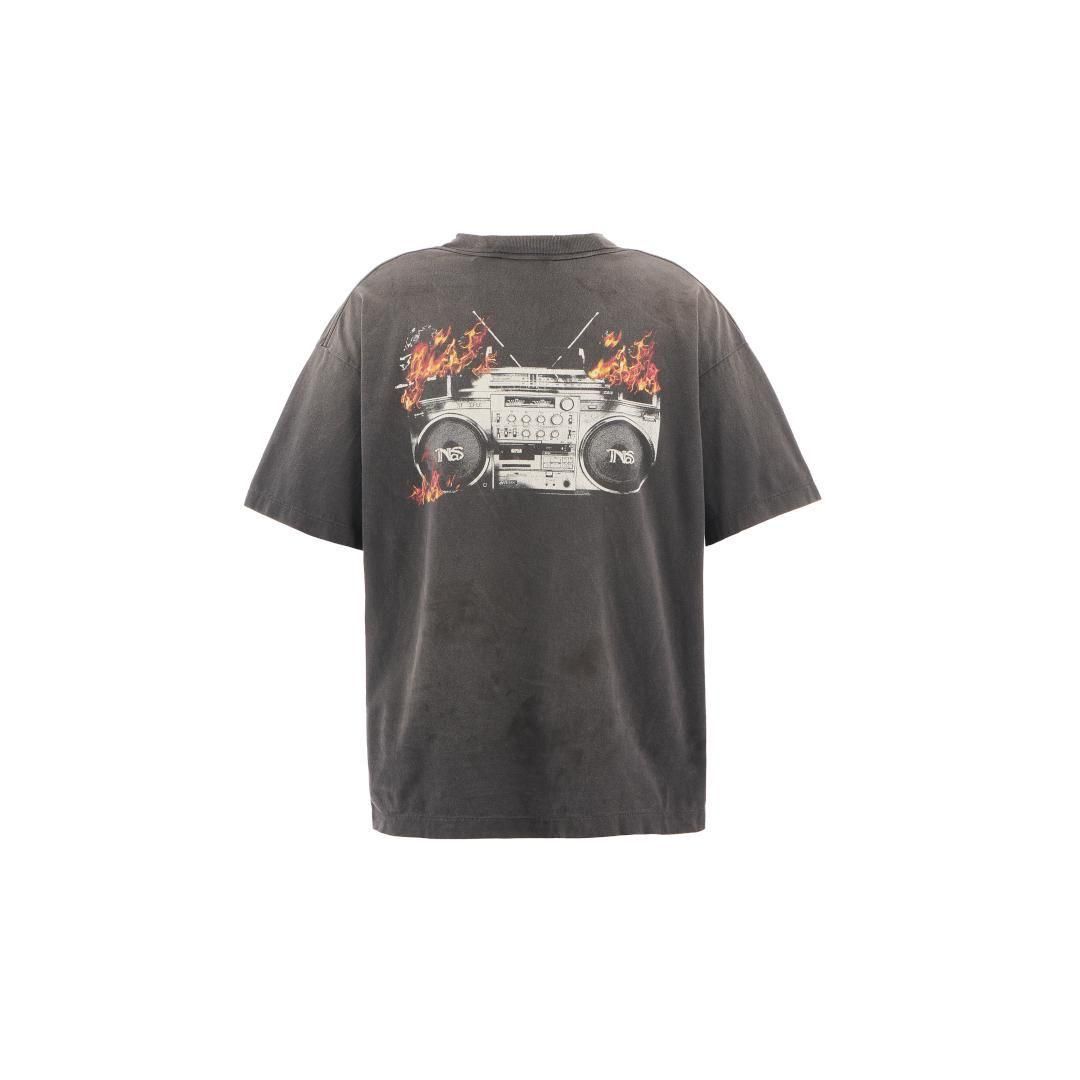 SAINT Mxxxxxx 【セントマイケル】 NAS_SS TEE/BLACK (SM-HR1-0000-C20)