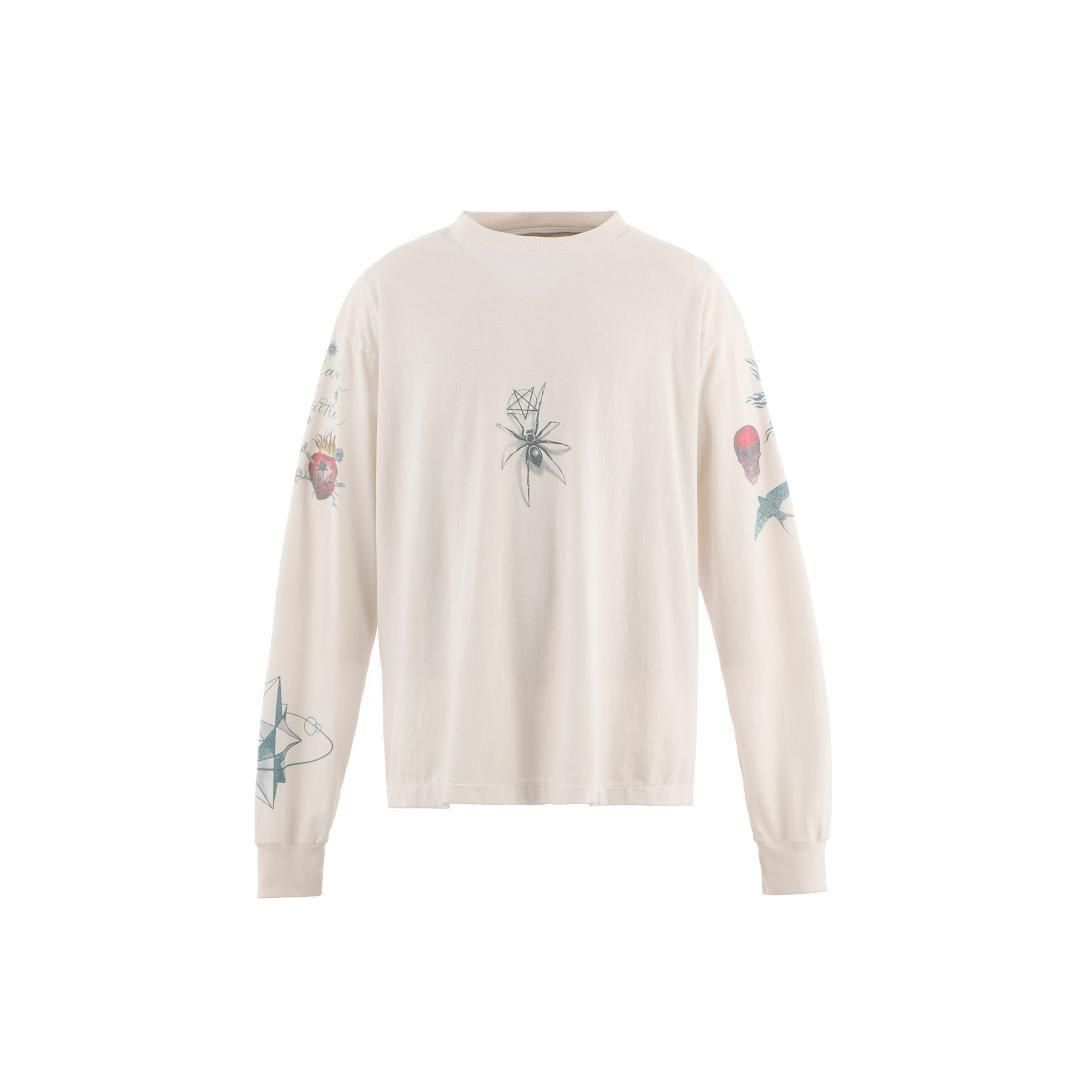 SAINT Mxxxxxx 【セントマイケル】 DW_LS TEE/TATTOO/WHITE(SM