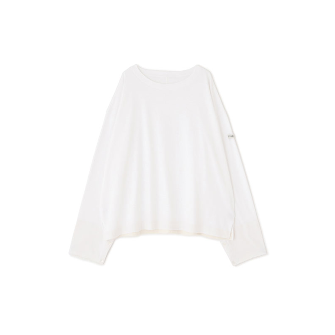 ※タイムセール【新品未使用】ETRETOKYOカットオフカフスロンTee カットオフカフスロンTee(F WHITE): トップス │ ETRE TOKYO
